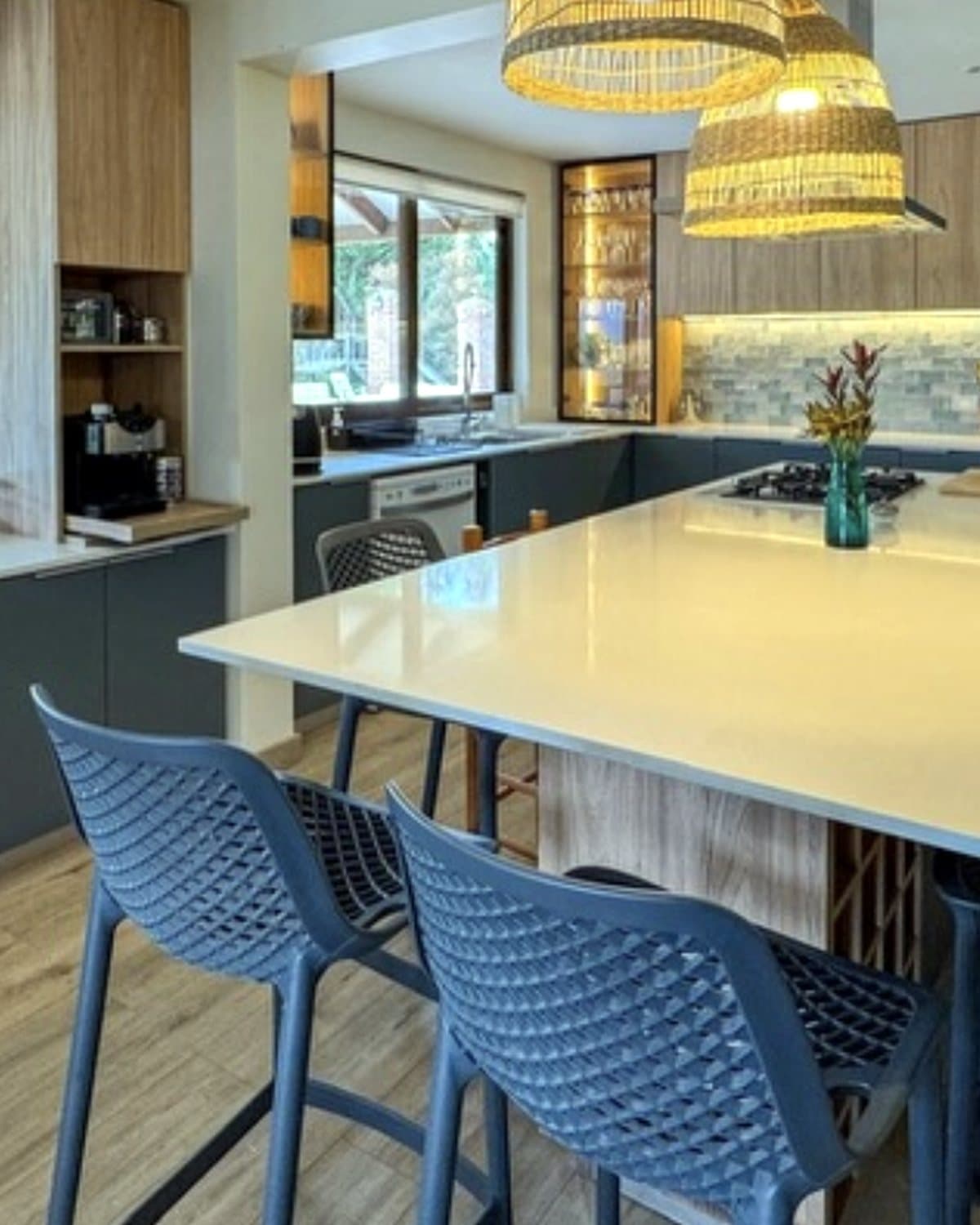 Cocina abierta al jardín